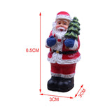 Maxbell Santa Ornament Crafts Gift Miniature Resin for Family Friend Desk Garden