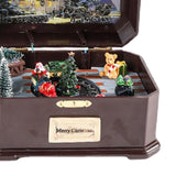 Maxbell Portable Christmas Music Box Rotatable Musical for Decor Desktop Girls A