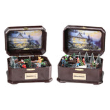 Maxbell Portable Christmas Music Box Rotatable Musical for Decor Desktop Girls A