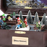 Maxbell Portable Christmas Music Box Rotatable Musical for Decor Desktop Girls B