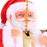 Maxbell Maxbell Santa Climbing Ladder with Music for New Year Gifts Xmas Party Home Door