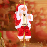 Maxbell Maxbell Santa Climbing Ladder with Music for New Year Gifts Xmas Party Home Door