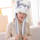 Maxbell Winter Puppy Shaped Plush Hat Accessories Stuffed Hat Lovely for Masquerade