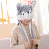 Maxbell Winter Puppy Shaped Plush Hat Accessories Stuffed Hat Lovely for Masquerade