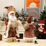 Maxbell Maxbell 45cm Santa Doll Santa Figurines Plush Figure Toys Hotel Holiday Party