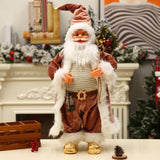 Maxbell Maxbell 45cm Santa Doll Santa Figurines Plush Figure Toys Hotel Holiday Party