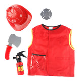 Maxbell Maxbell Firefighter Costume with Complete Firefighter Accessories Role play Set