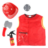 Maxbell Maxbell Firefighter Costume with Complete Firefighter Accessories Role play Set