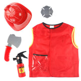 Maxbell Maxbell Firefighter Costume with Complete Firefighter Accessories Role play Set