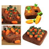 Maxbell Garden Carrot Plush Toy Vegetable Fruit Pull The Carrot Stuffed Toy IQ Toy 4Pcs Carrot