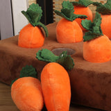 Maxbell Garden Carrot Plush Toy Vegetable Fruit Pull The Carrot Stuffed Toy IQ Toy 12Pcs Carrot