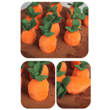 Maxbell Garden Carrot Plush Toy Vegetable Fruit Pull The Carrot Stuffed Toy IQ Toy 12Pcs Carrot