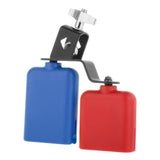 Maxbell Double Mounted Bell Set Noisemaker Percussion Instrument Accessory Style A