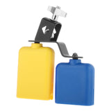 Maxbell Double Mounted Bell Set Noisemaker Percussion Instrument Accessory Style C