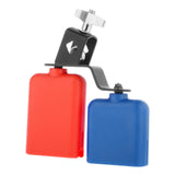 Maxbell Double Mounted Bell Set Noisemaker Percussion Instrument Accessory Style D