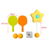 Maxbell Self Training Hanging Pingpong Trainer with Balls Hand Eye Coordination Yellow