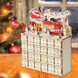 Maxbell Advent Calendar Ornaments Scene Layout Props for Bedroom Living Room Office