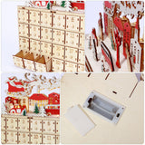 Maxbell Advent Calendar Ornaments Scene Layout Props for Bedroom Living Room Office
