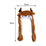 Maxbell Funny Jumping Hat Cosplay Dress up Costume for Christmas Party Girls Boys Deer