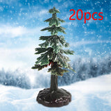 Maxbell 20x Small Artificial Tree for Tabletop Ornaments Kids Gift