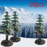 Maxbell 20x Small Artificial Tree for Tabletop Ornaments Kids Gift