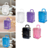 Maxbell mini Suitcases Box Miniature Tiny Jewelry Storage Case Easily Carry White