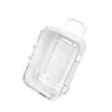 Maxbell mini Suitcases Box Miniature Tiny Jewelry Storage Case Easily Carry White