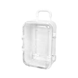 Maxbell mini Suitcases Box Miniature Tiny Jewelry Storage Case Easily Carry White