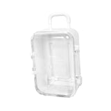 Maxbell mini Suitcases Box Miniature Tiny Jewelry Storage Case Easily Carry White