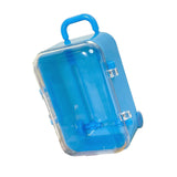 Maxbell mini Suitcases Box Miniature Tiny Jewelry Storage Case Easily Carry Blue