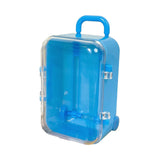 Maxbell mini Suitcases Box Miniature Tiny Jewelry Storage Case Easily Carry Blue