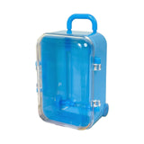 Maxbell mini Suitcases Box Miniature Tiny Jewelry Storage Case Easily Carry Blue