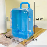 Maxbell mini Suitcases Box Miniature Tiny Jewelry Storage Case Easily Carry Blue