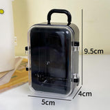 Maxbell mini Suitcases Box Miniature Tiny Jewelry Storage Case Easily Carry Black