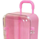 Maxbell mini Suitcases Box Miniature Tiny Jewelry Storage Case Easily Carry Pink