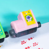Maxbell Math Learning Stamps Early Math Educational Toy for Boy Girls Birthday Gift Pink
