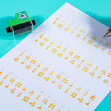 Maxbell Math Learning Stamps Early Math Educational Toy for Boy Girls Birthday Gift Green