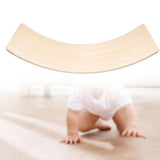 Maxbell Balancing Board Seesaw Wood Montessori Toy Workout Board for Home Gifts Light Wood