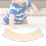Maxbell Balancing Board Seesaw Wood Montessori Toy Workout Board for Home Gifts Light Wood