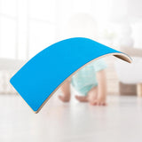 Maxbell Balancing Board Seesaw Wood Montessori Toy Workout Board for Home Gifts Blue