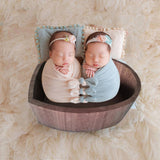 Maxbell Newborn Infants Photography Props Wooden Bathtub Heart Shape Multi Purpose