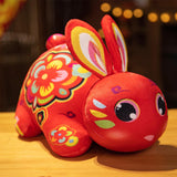 Maxbell Rabbit Plush Toy Cartoon Ornament Plush Animal Doll for New Year Style C