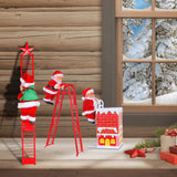 Maxbell Cute Santa Claus Ornament Decoration Cartoon Crafts for Christmas Tree style A