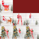 Maxbell Cute Santa Claus Ornament Decoration Cartoon Crafts for Christmas Tree style C