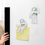 Maxbell Novelty Refrigerator Magnets Waving Astronaut Astronaut for Kitchen Argent