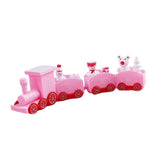 Maxbell Christmas Train Train Decor Crafts for Indoor Decoration Birthday Gift Pink