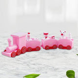 Maxbell Christmas Train Train Decor Crafts for Indoor Decoration Birthday Gift Pink