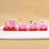 Maxbell Christmas Train Train Decor Crafts for Indoor Decoration Birthday Gift Pink