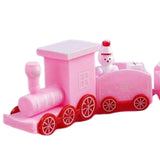 Maxbell Christmas Train Train Decor Crafts for Indoor Decoration Birthday Gift Pink