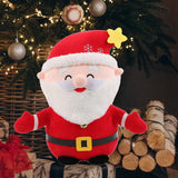 Maxbell Christmas Santa Claus Doll Figurines for Indoor Festival Birthday Gifts 30cm